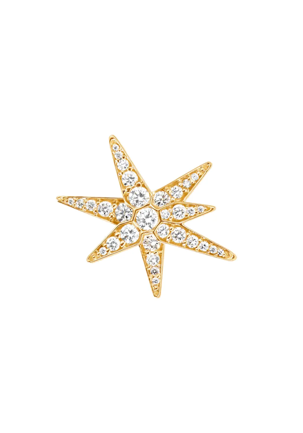 Ole Lynggaard 18KYG Funky Stars Diamond Earrings | Medium