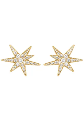 Ole Lynggaard 18KYG Funky Stars Diamond Earrings | Medium