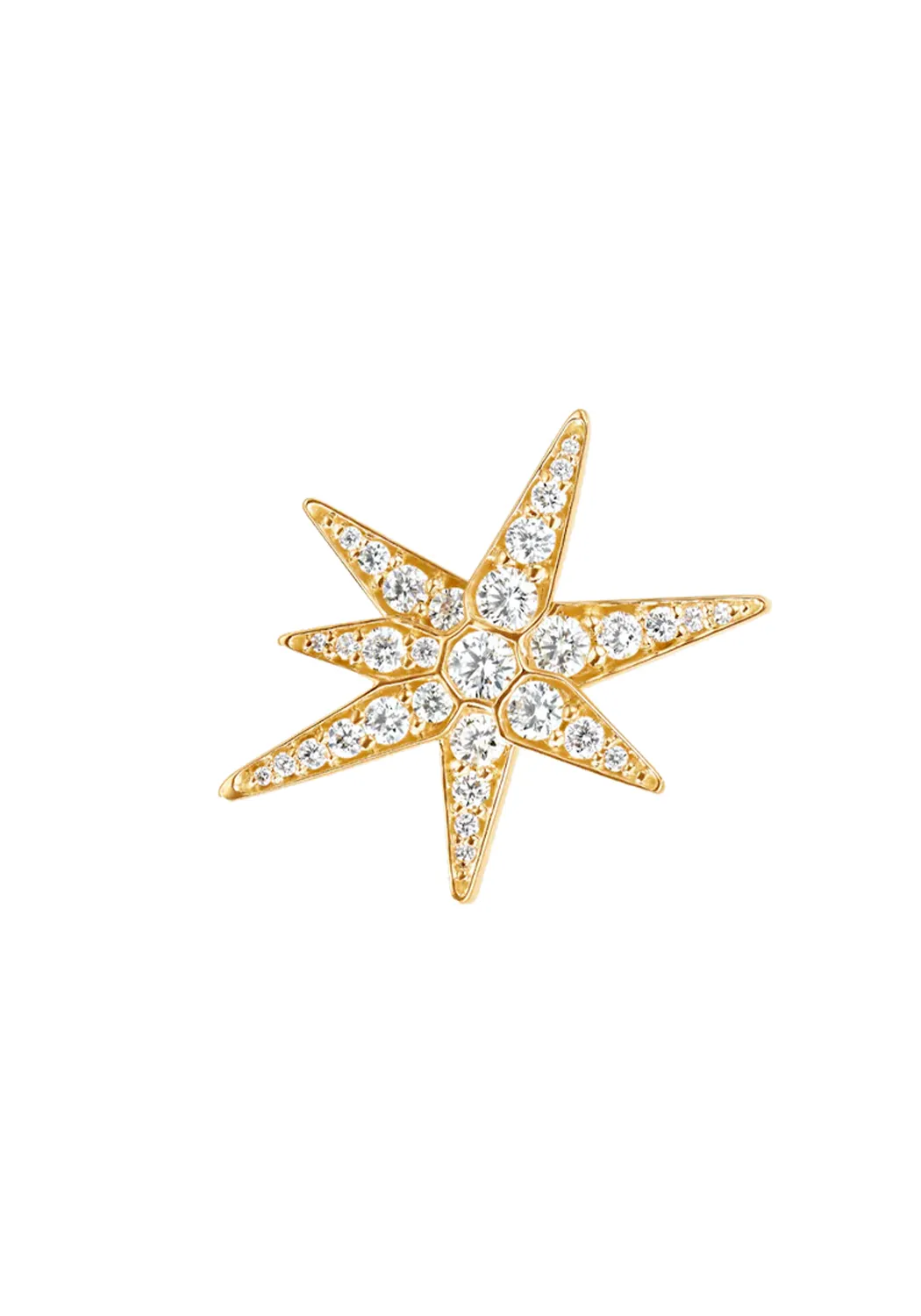 Ole Lynggaard 18KYG Funky Stars Diamond Earrings | Medium