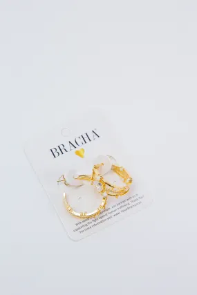 Opal Dream Hoops, Gold | BRACHA