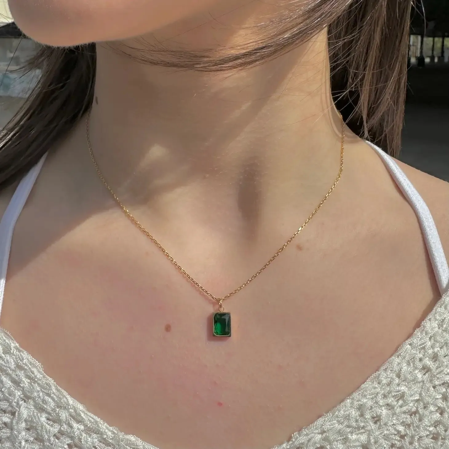 Orla Emerald Gem Necklace