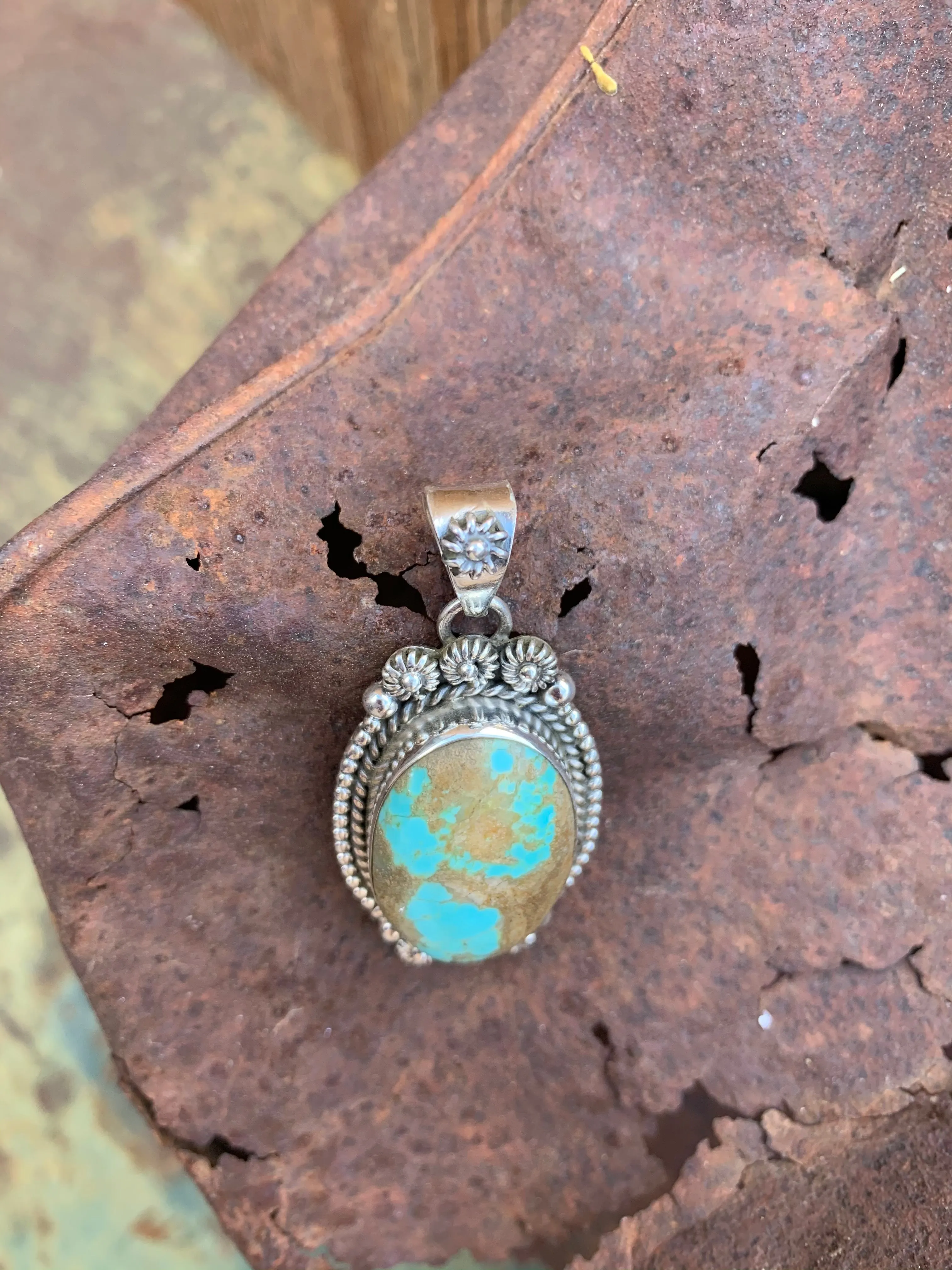 Oval Turquoise Pendant