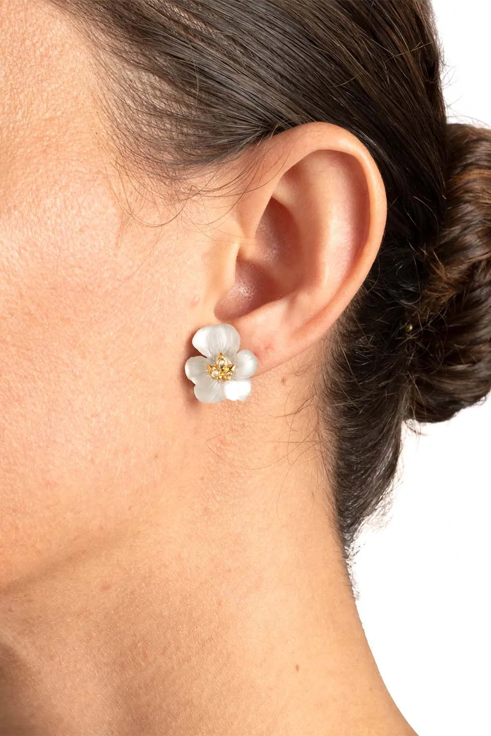 Pansy Lucite Petite Earrings