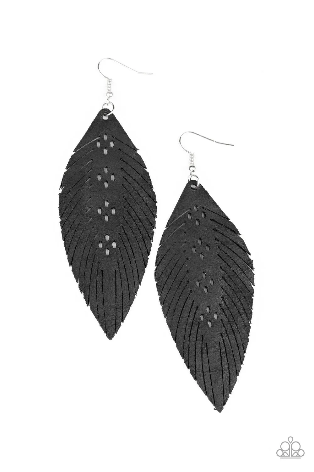 Paparazzi Earring ~ Wherever The Wind Takes Me - Black