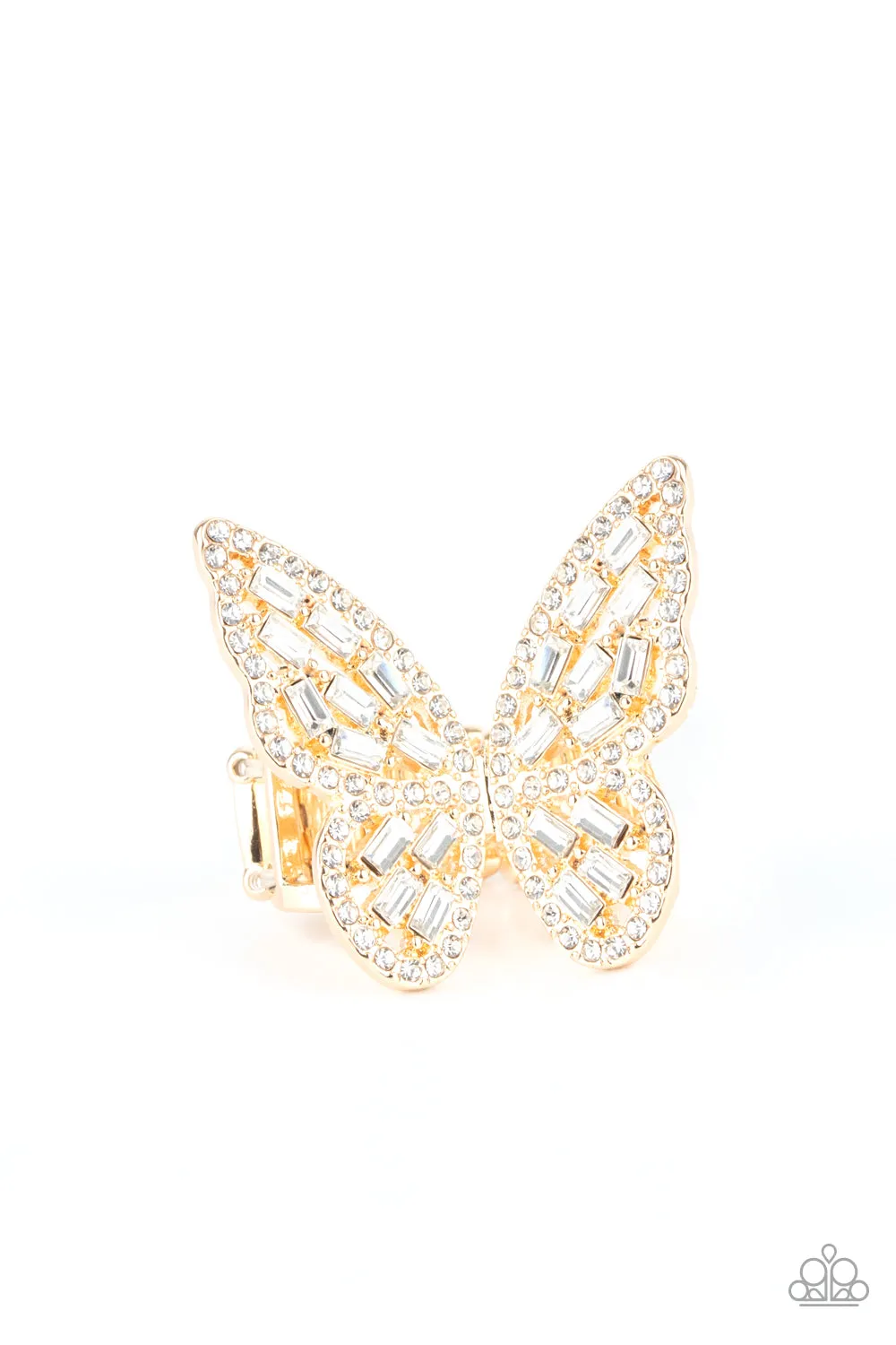 Paparazzi Flauntable Flutter - Gold Butterfly Ring