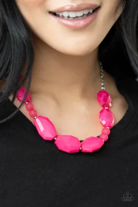 Paparazzi Necklace ~ Melrose Melody - Pink