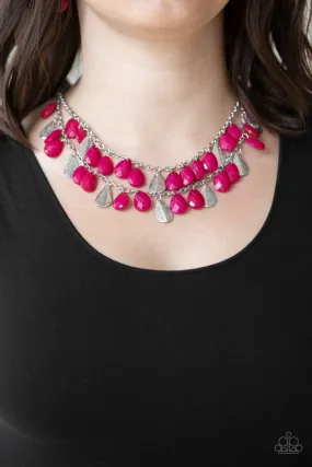 Paparazzi Necklace ~ Life of the FIESTA - Pink Necklace