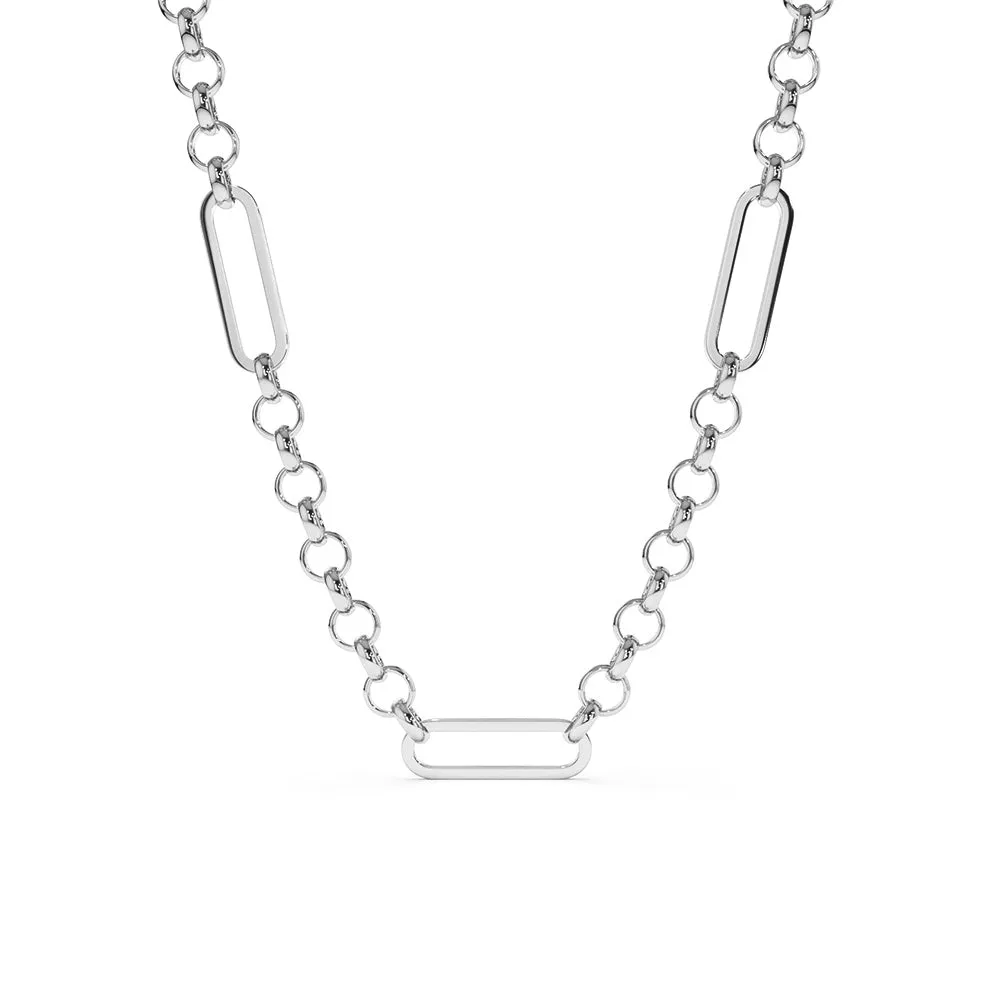 Paperclip Long Chain Necklace