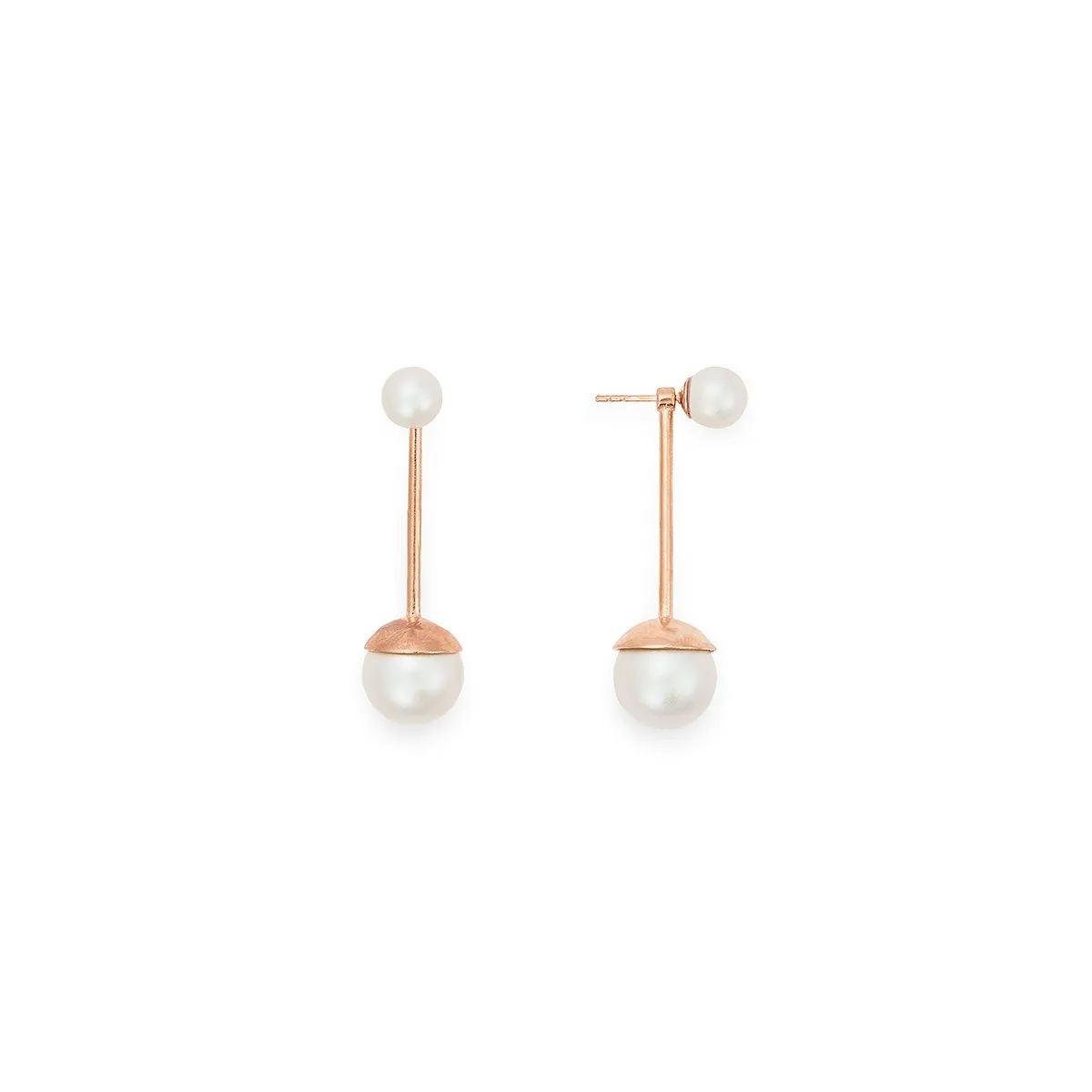 Pearl Ear Jacket Earrings