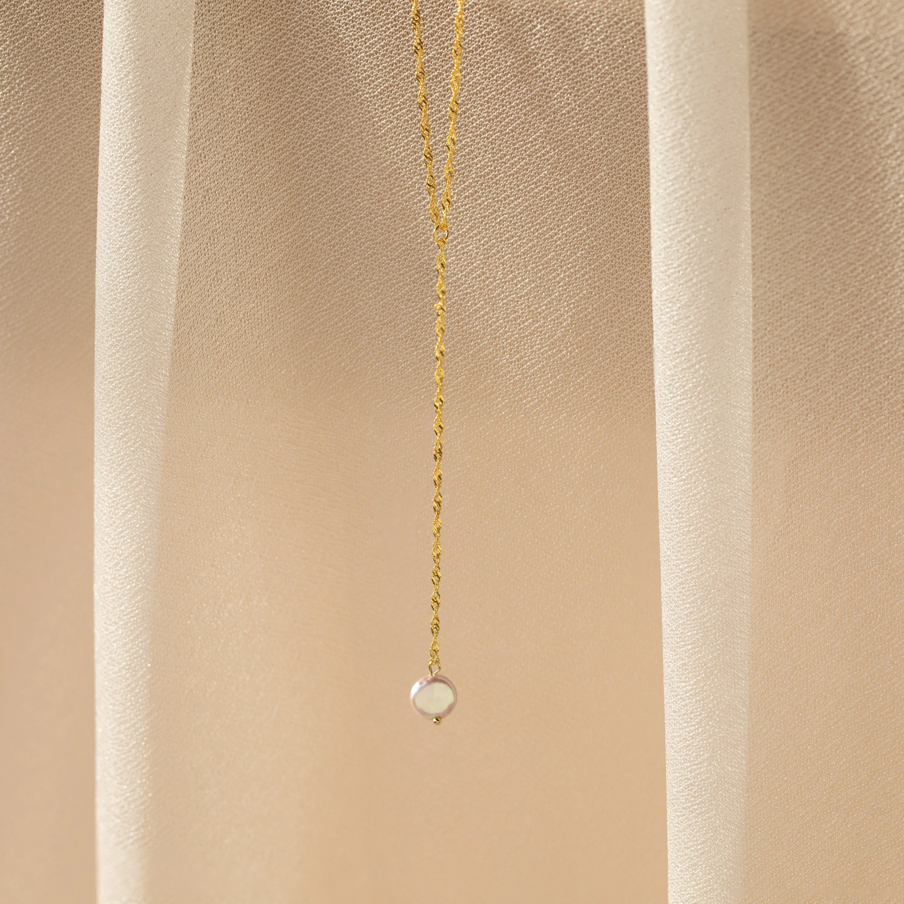 Pearl Lariat Y Necklace