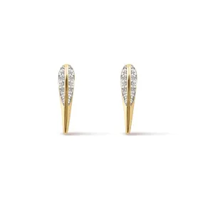 Phoenix Bird Beak Stud Earrings