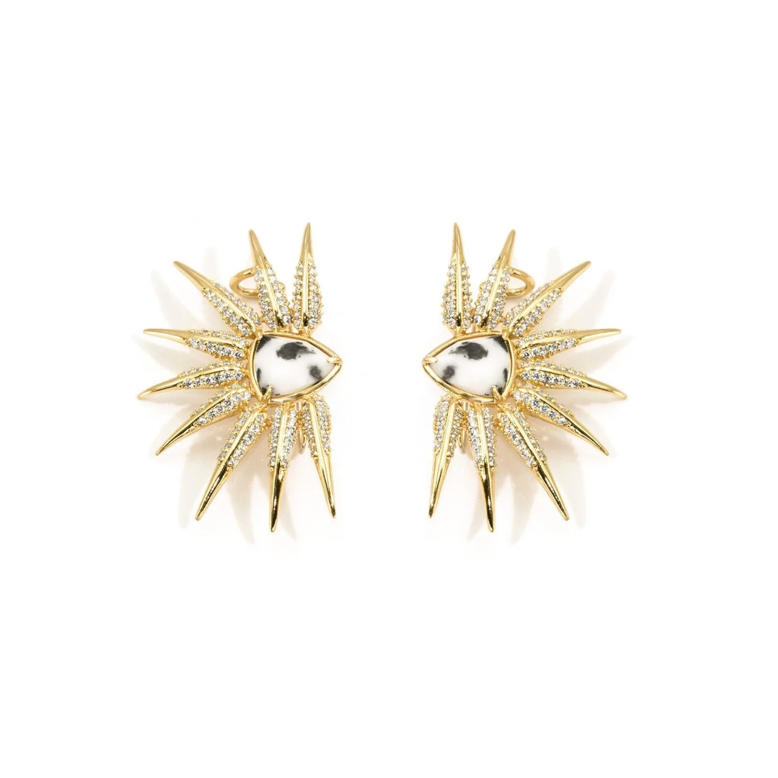 Phoenix- Gold Statement Wing Earrings