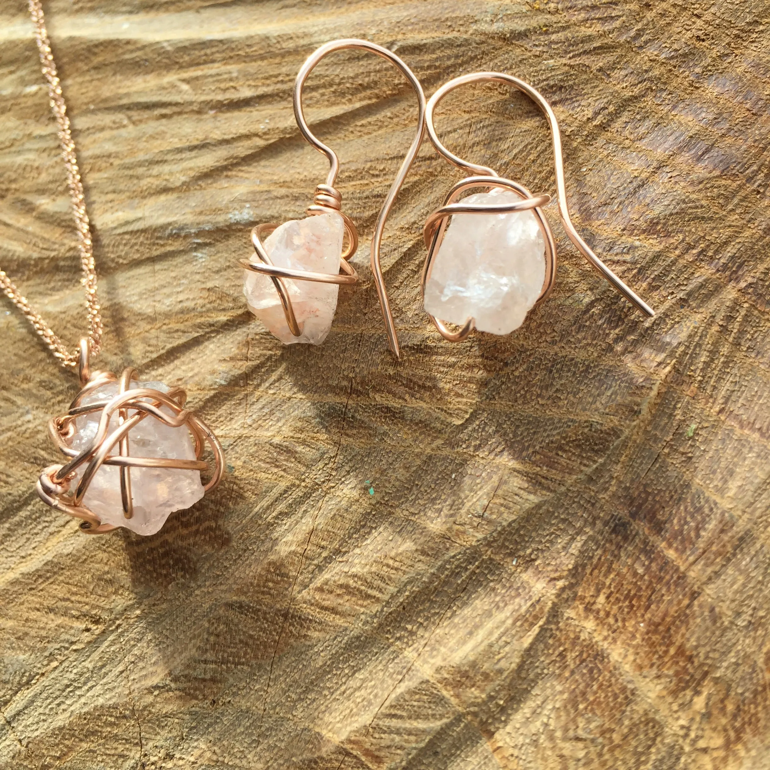 Rose Gold & Rose Quartz Gift Set