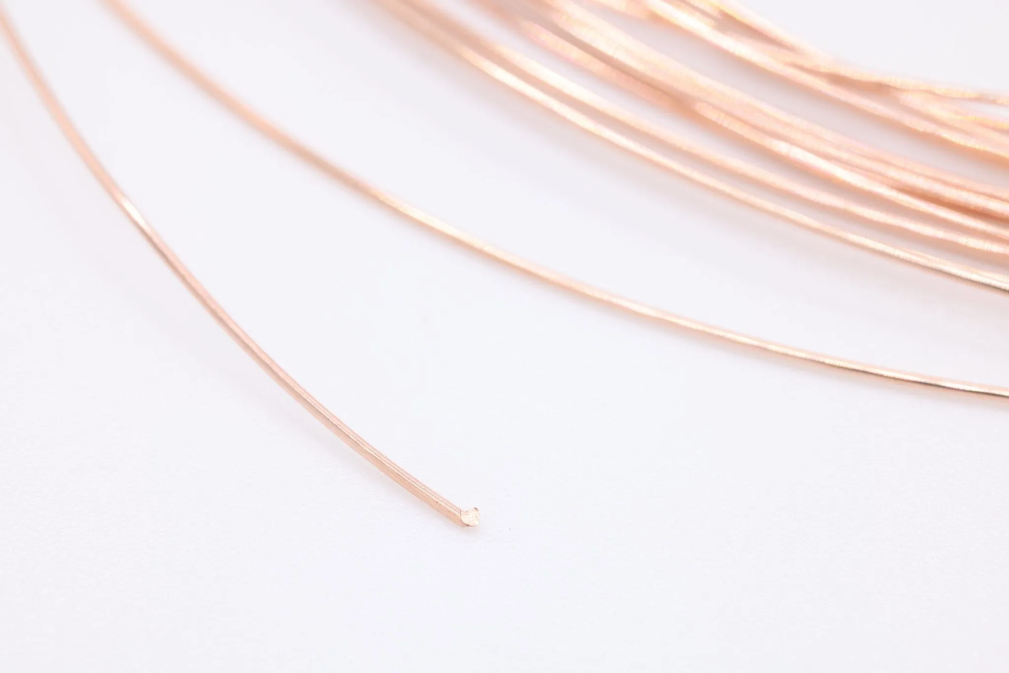 Rose Gold Filled Wire, 22 Gauge 0.63mm, Rose Gold-Filled, Half Hard Jewelry Wire