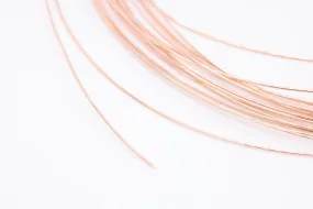 Rose Gold Filled Wire, 22 Gauge 0.63mm, Rose Gold-Filled, Half Hard Jewelry Wire