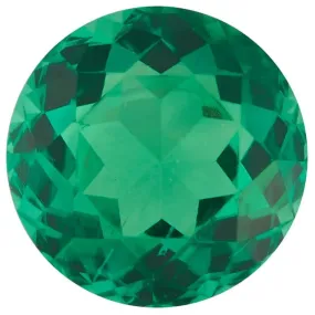 Round lab Grown Emerald Loose Stone