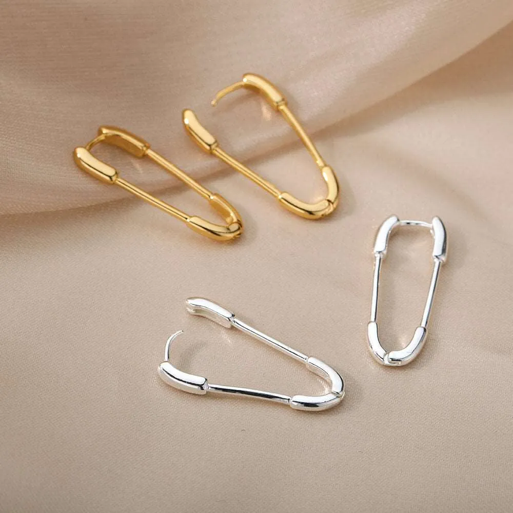 Safety Pin Earrings