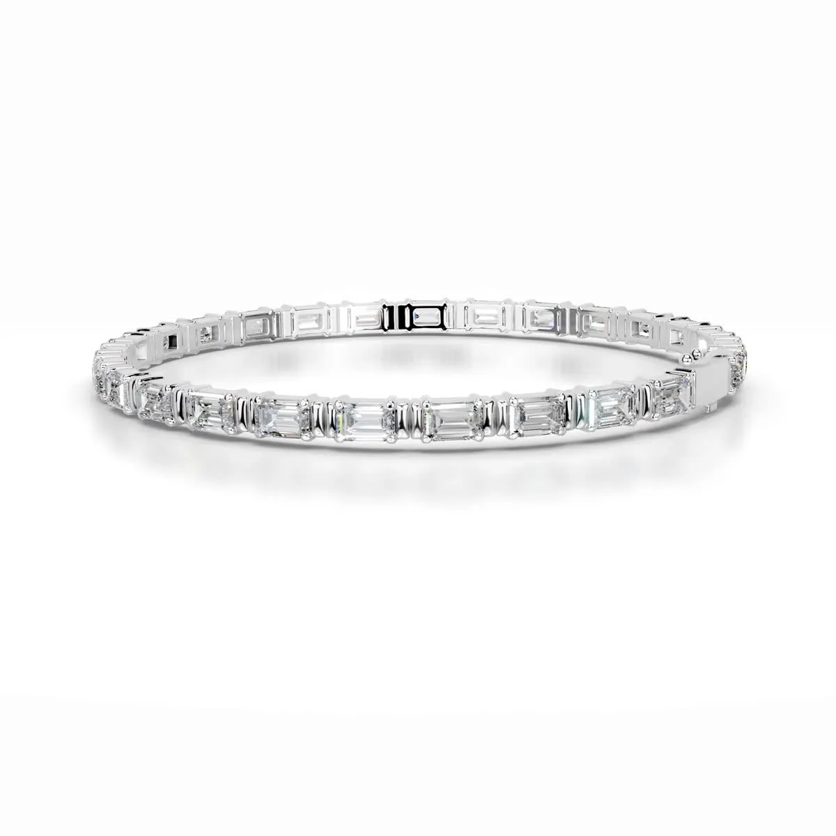 Stunning 13 Carat Severine Diamond Tennis Bracelet in Elegant 14K White Gold