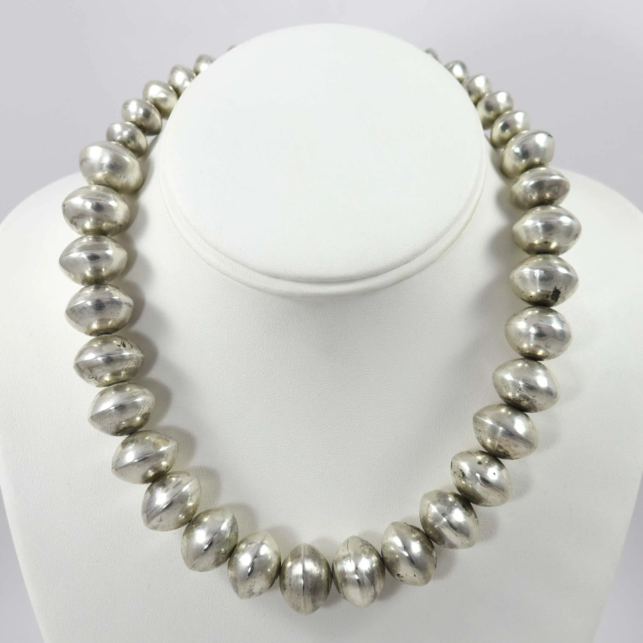 Silver Bead Necklace