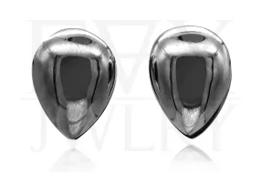 Silver Teardrop Ear Weights