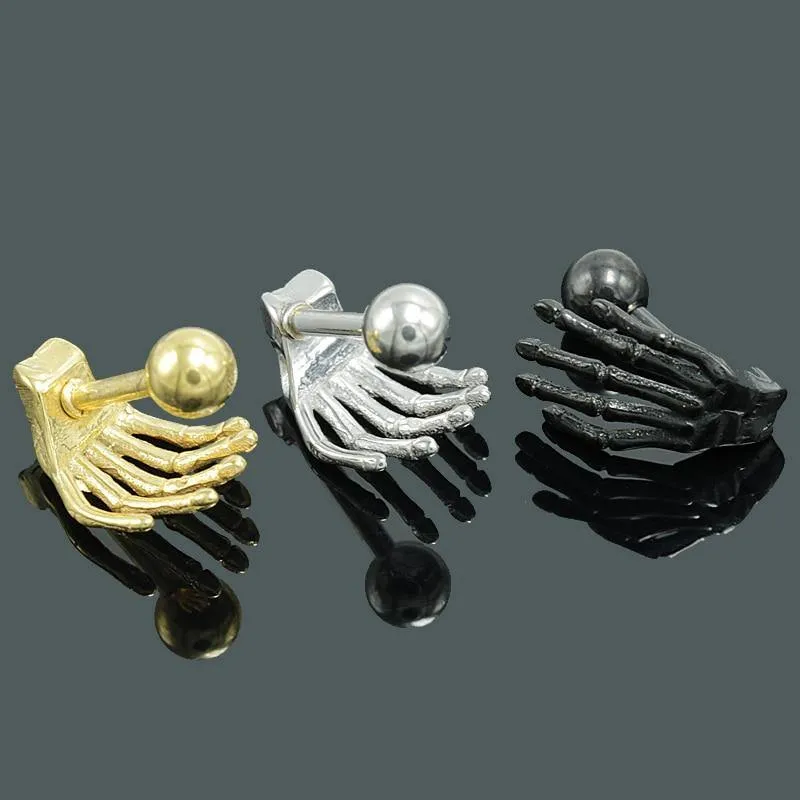 Skeleton Hand Stud