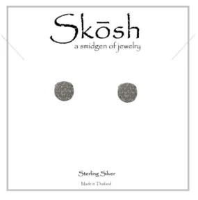 Skosh Silver Studded Disc Earrings