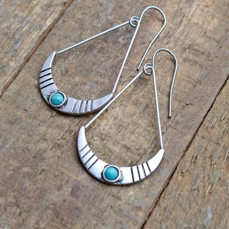 Small Silver Southwestern Earring