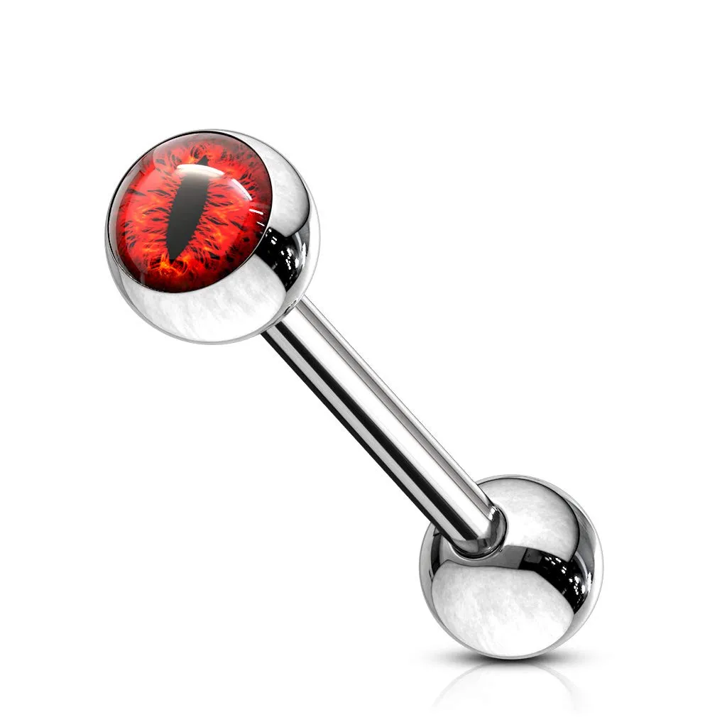 Snake Eye Inlaid Ball 316L Surgical Steel WildKlass Barbells