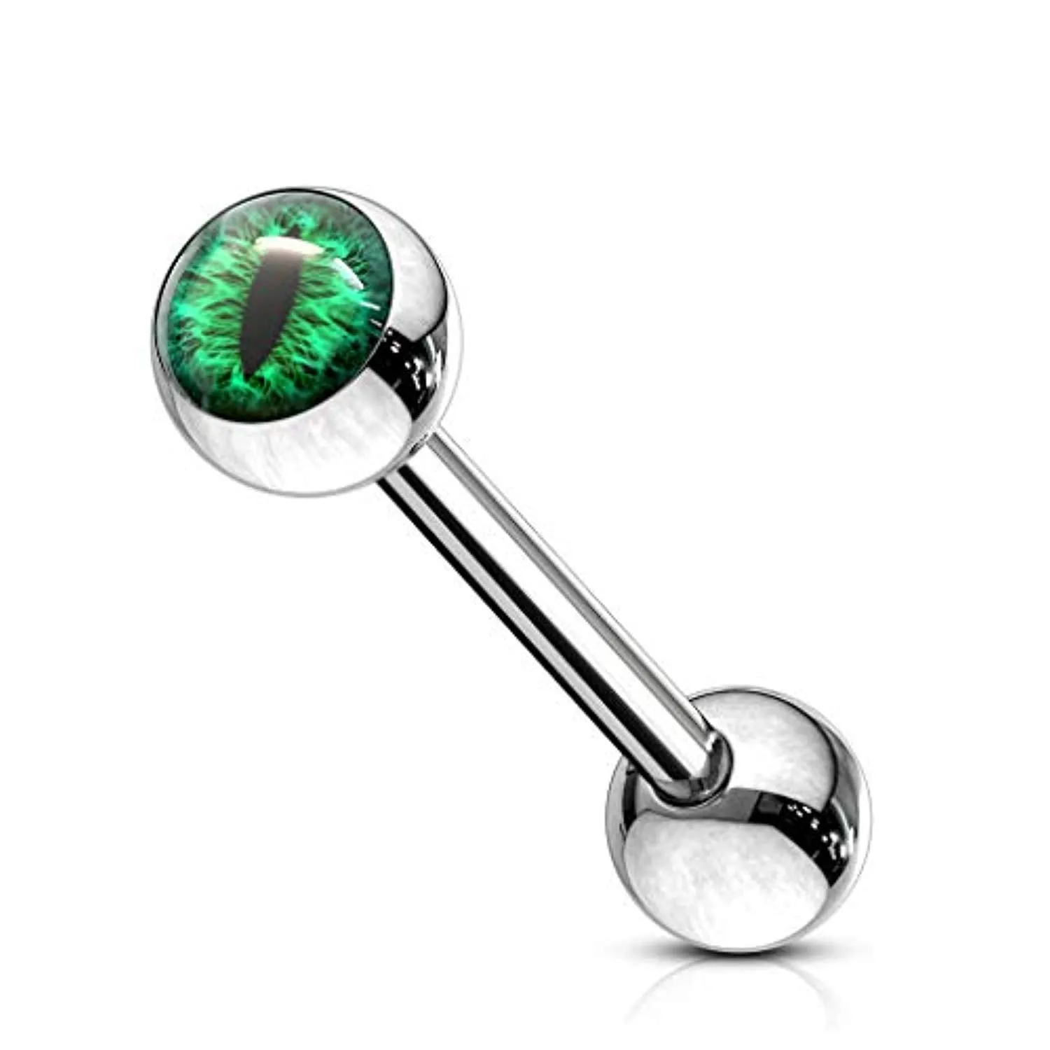 Snake Eye Inlaid Ball 316L Surgical Steel WildKlass Barbells