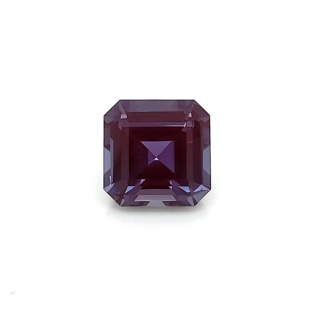 Square Emerald/Asscher Cut Lab Created Alexandrite Gemstone