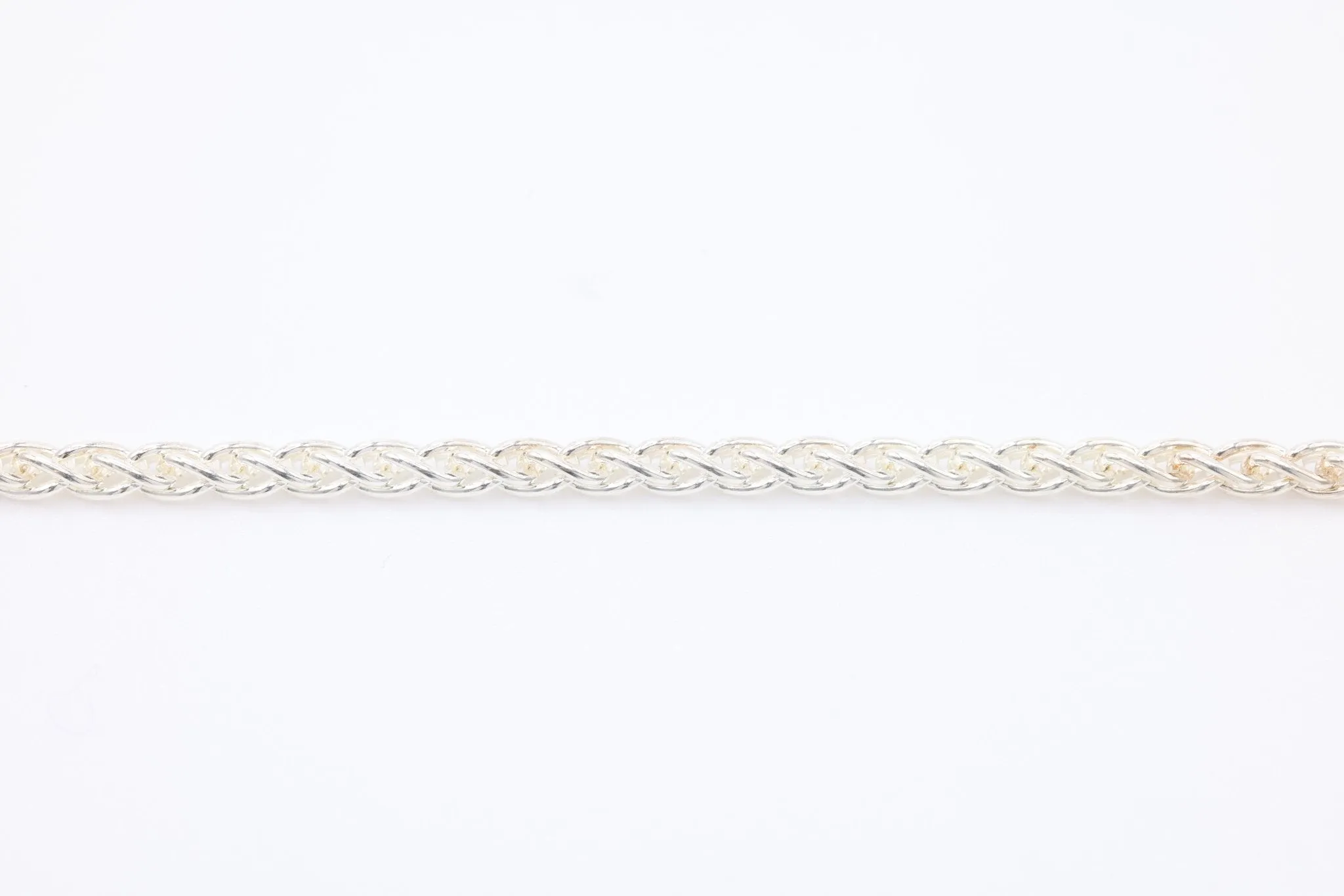 Sterling Silver 2.5mm Wheat Chain, Wholesale Jewelry Making Wheat Chain