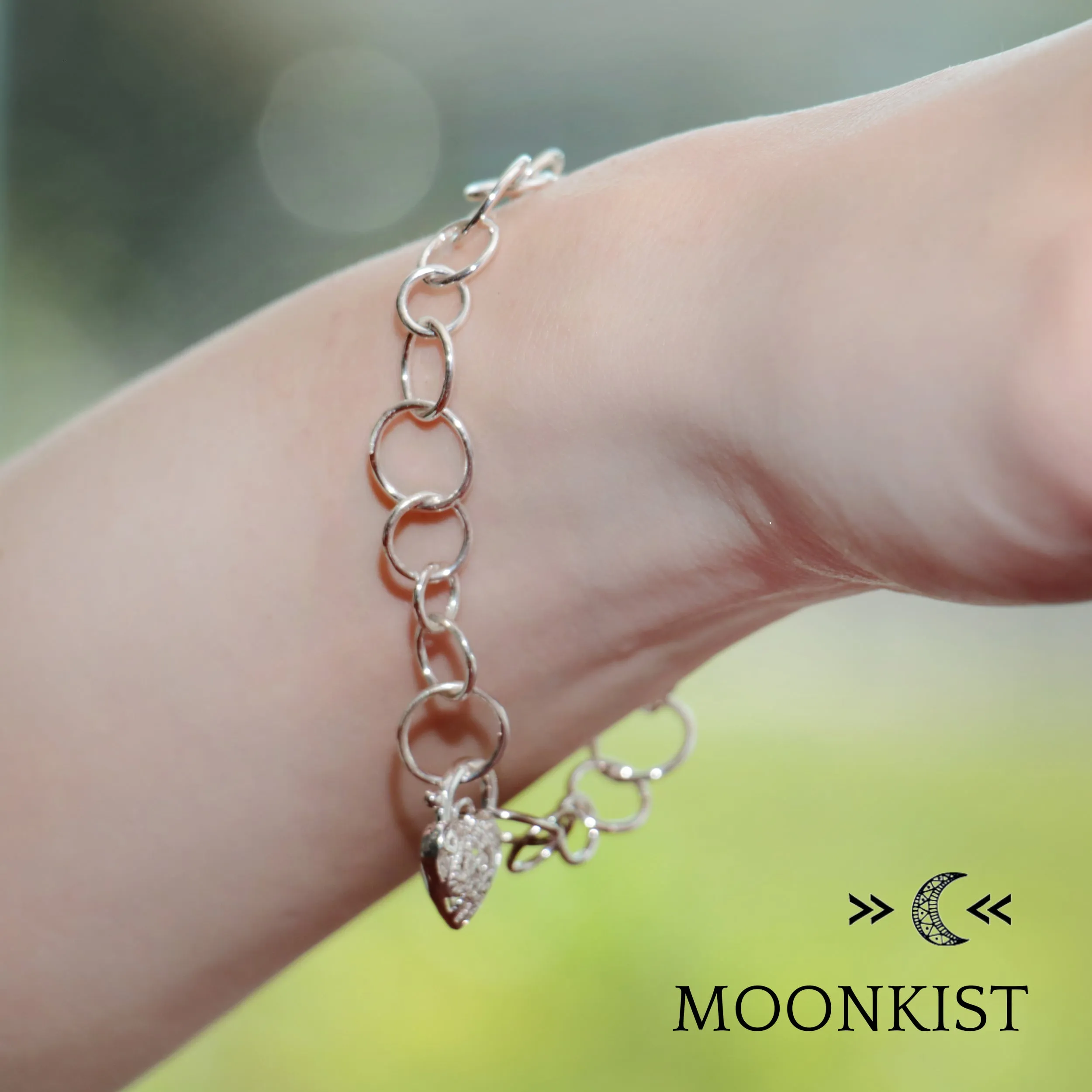 Sterling Silver Chunky Chain Link Bracelet  | Moonkist Designs