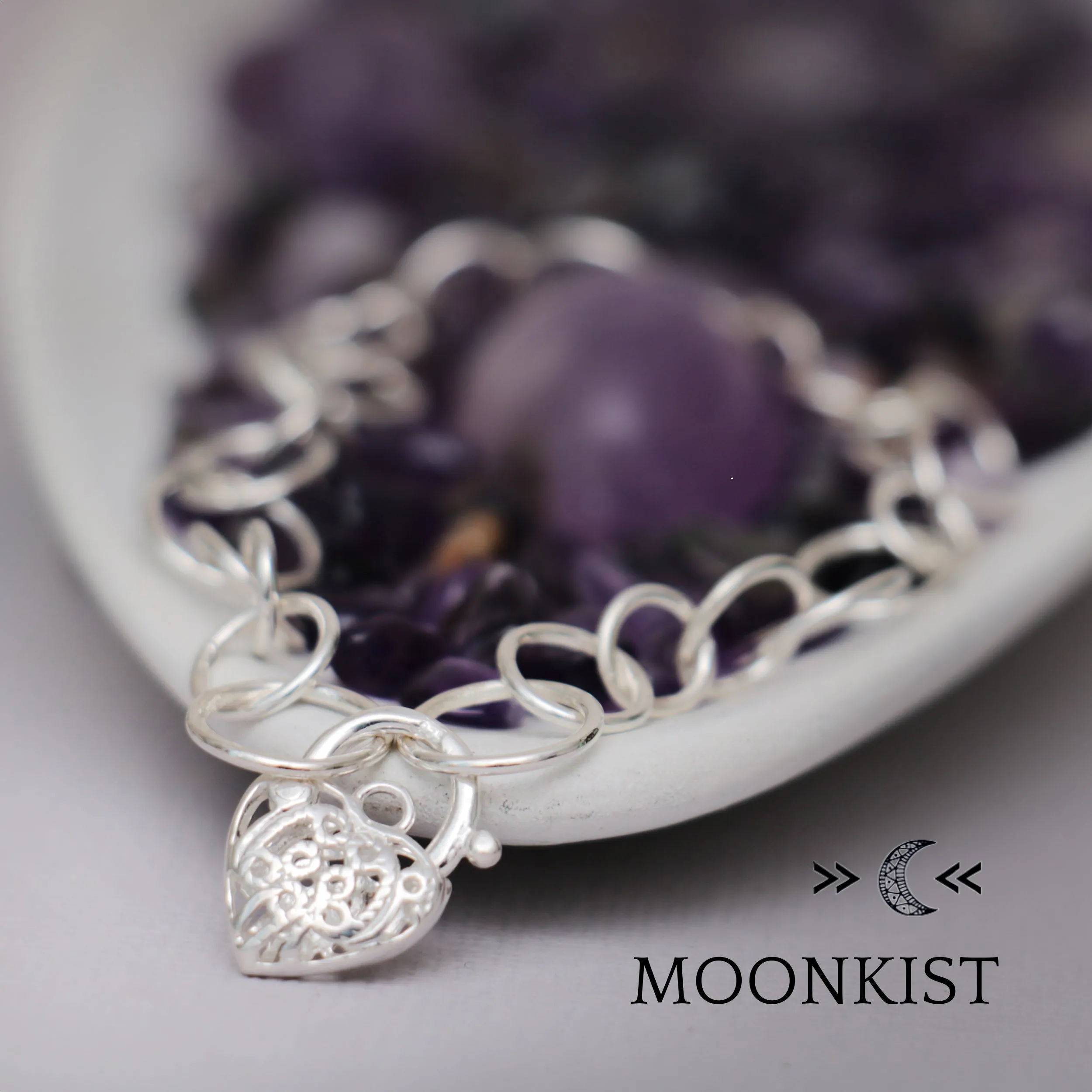 Sterling Silver Chunky Chain Link Bracelet  | Moonkist Designs