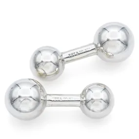 Tiffany & Co. Sterling Silver Ball Cufflinks