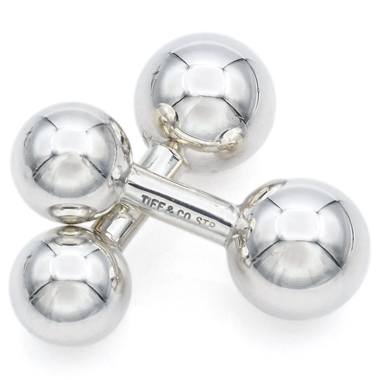 Tiffany & Co. Sterling Silver Ball Cufflinks