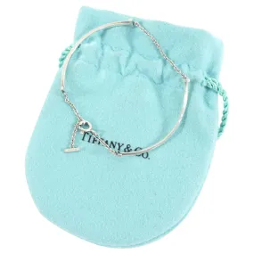 Tiffany & Co.  Sterling Silver Double T-Smile Bracelet