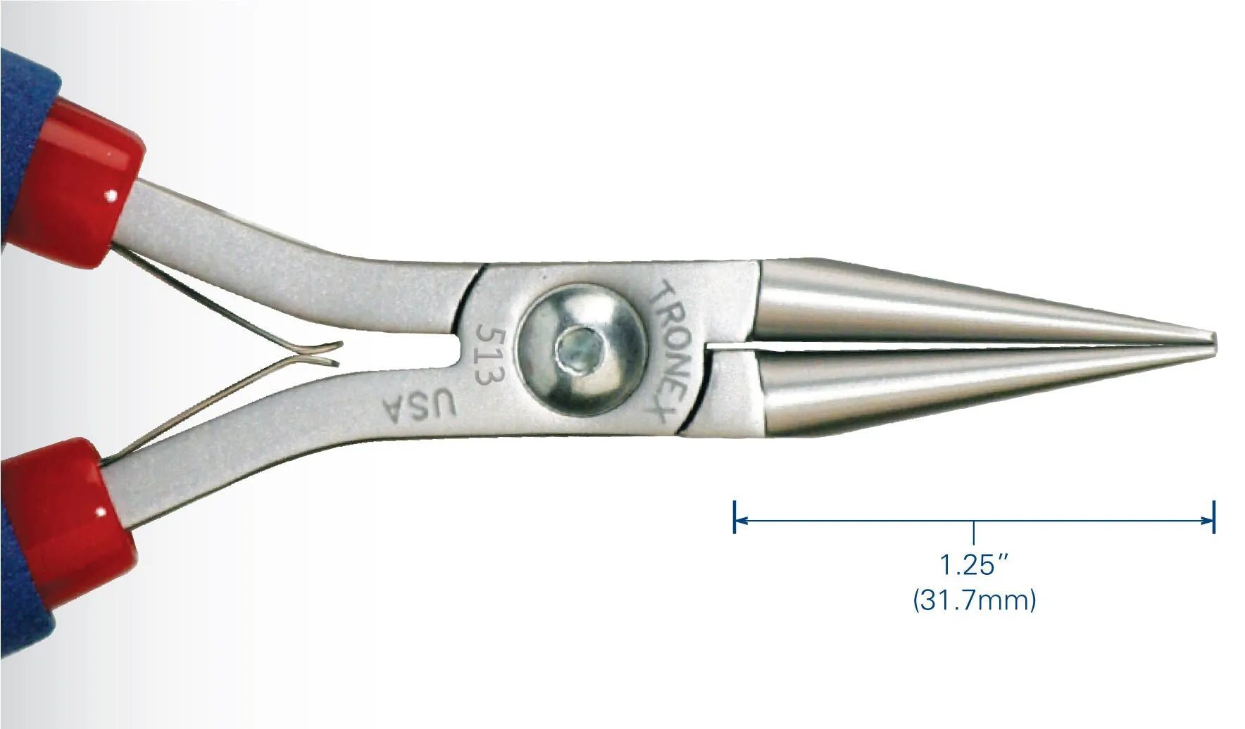 Tronex Chain Nose Pliers, Short Jaw, Standard Handle,  #513