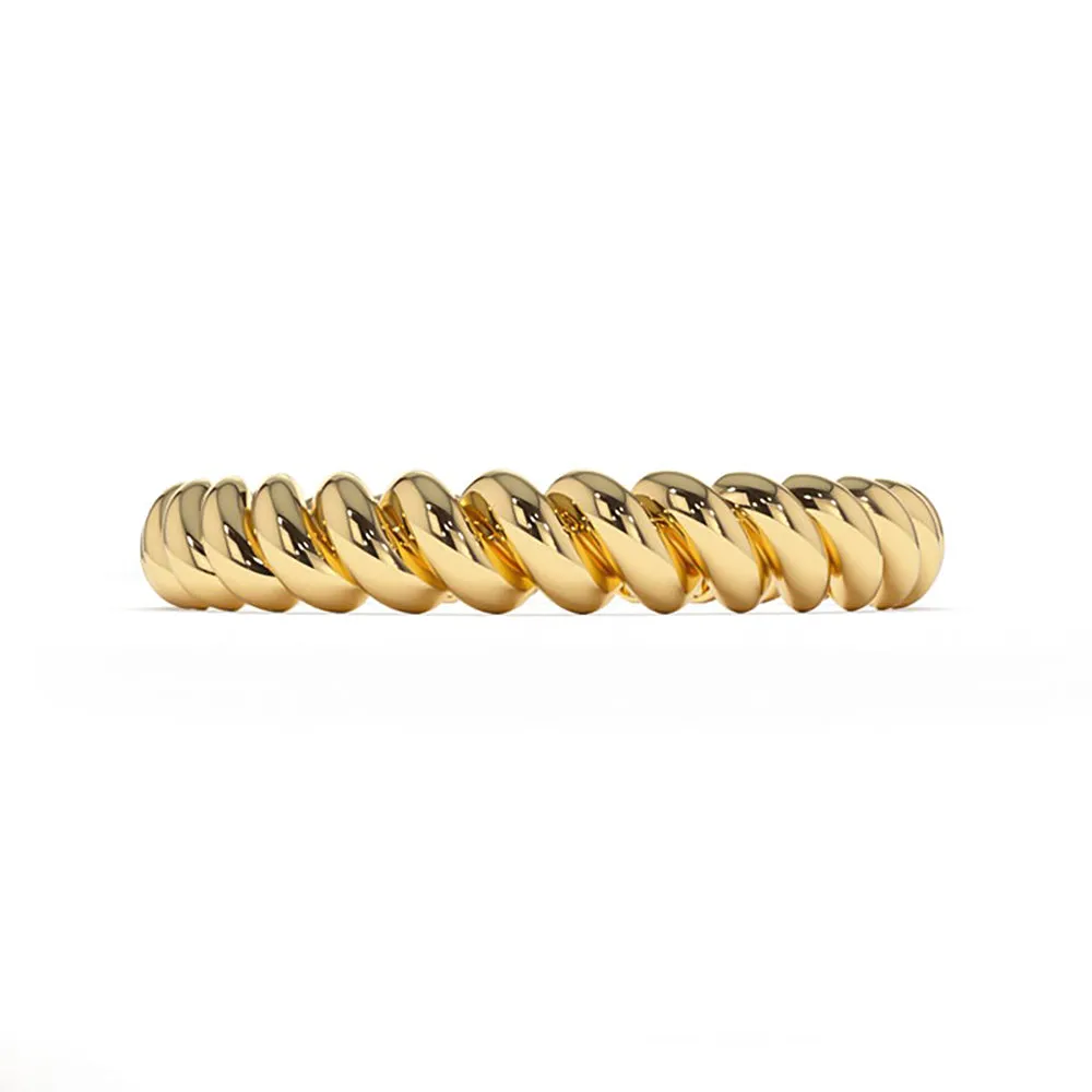 Twisted Rope Wedding Ring