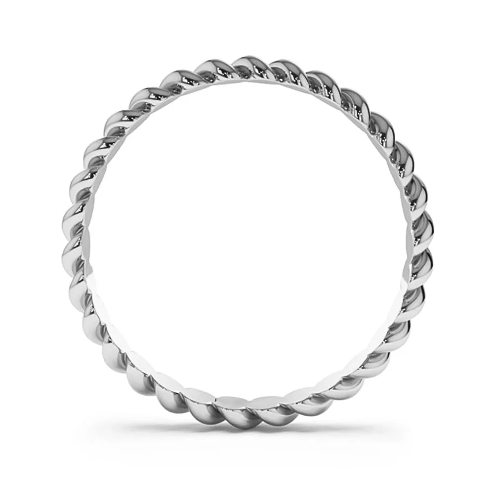 Twisted Rope Wedding Ring