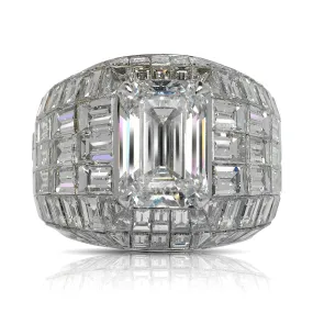 Certainly! Here’s an optimized title for the product:

Luxurious VISERION 25 Carat Mens Diamond Chandelier Engagement Ring in 18K White Gold featuring 5 Carats of GIA Certified Emerald Cut E Color VVS2 Clarity Diamonds by Mike Nekta