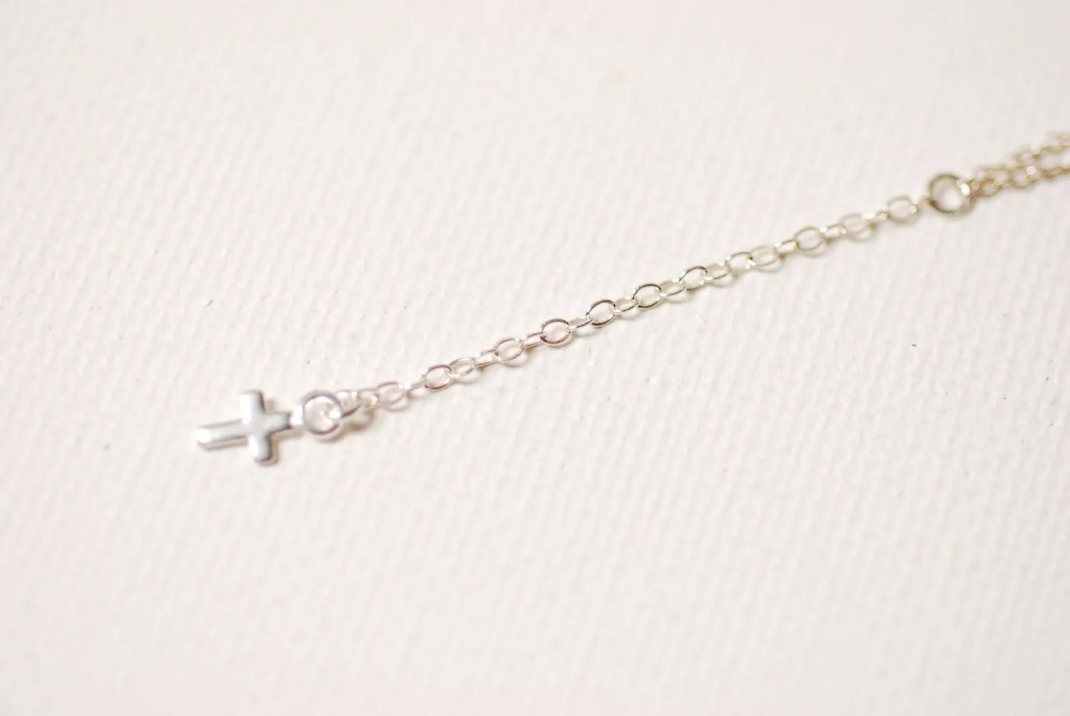 Wholesale Sterling Silver Cross Rosary,Cross Necklace,Cross Rosary,Communion Gift,Dainty Rosary,Cross Pendant,Communion Jewelry,Minimalist Cross