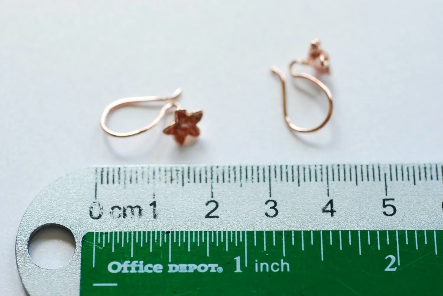 Wholesale Vermeil Rose Gold Flower Earring finding - 18k gold plated over Sterling Silver, Gold flower earrings, Gold earring finding, Gold Earrings